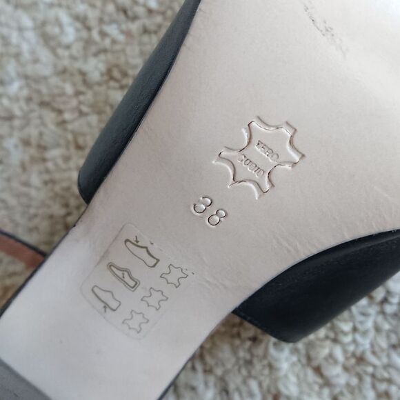 Musette OPEN TOE HEELS ankle strap size 37.5 - Picture 11 of 12